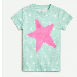 NWOT Crewcuts Star Sequined Shirt